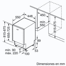 Lavavajillas integrable Bosch SPV4EMX25E 10 servicios