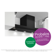 Campana decorativa integrada Bosch DBB97AM60 90 cm Cristal negro