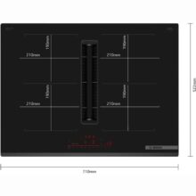 Placa de induccion Bosch PVQ731H26E c/extractor